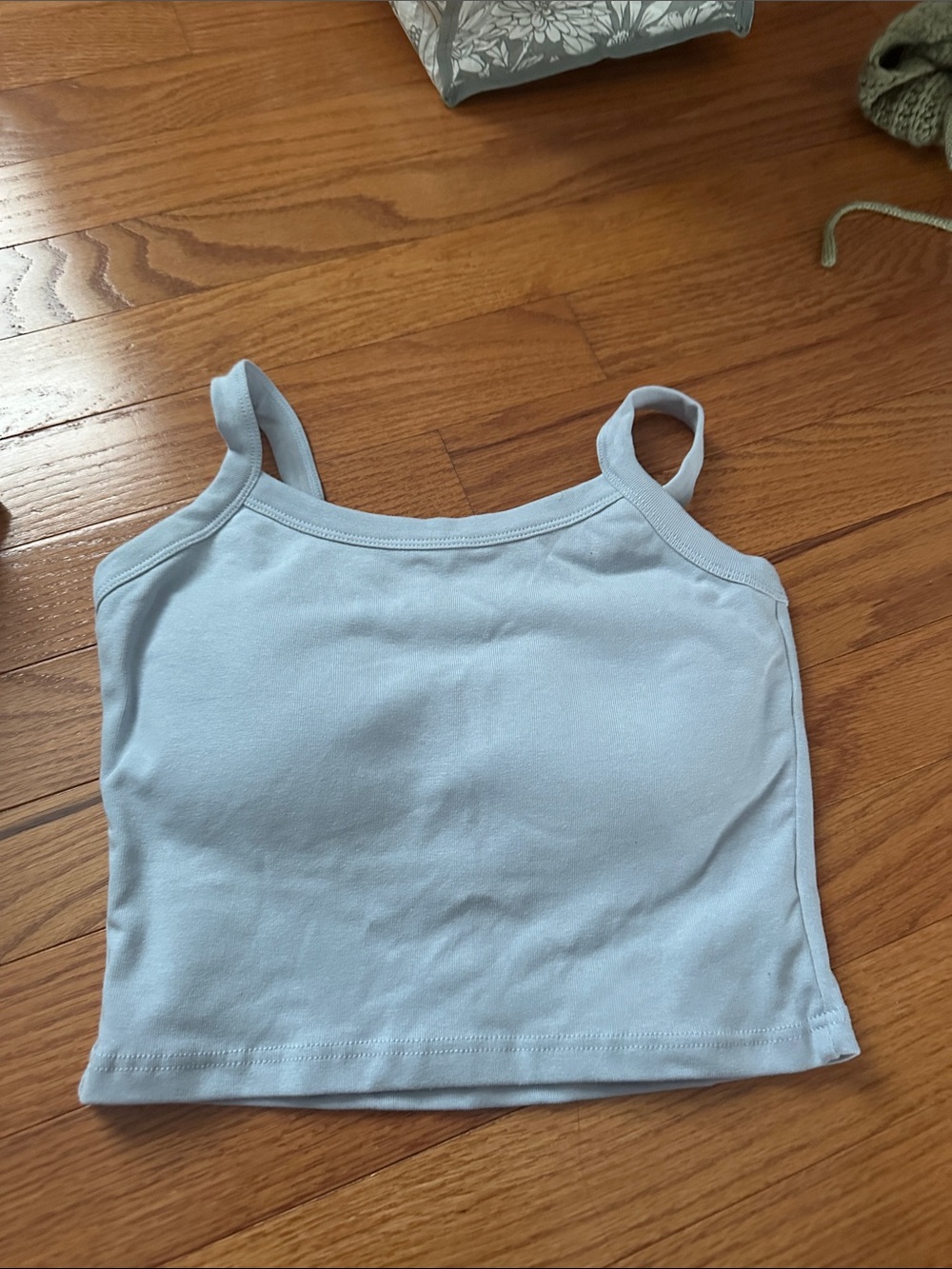 Baby Blue Tank Top Camisole Padded